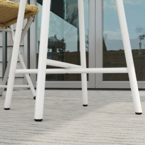 Τραπεζάκι σαλονιού Outsunny Modern Garden σε Rattan and Steel, 50x50x55 cm, μαύρο και ξύλο 867-192V00ND - Image 5