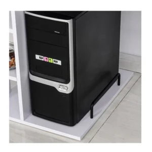 Ξύλινο Γραφείο με Θέση για Υπολογιστή και Πληκτρολόγιο 120 x 60 x 74 cm HOMCOM 920-012V01WT - Image 6