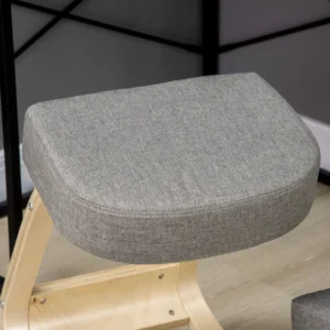 Εργονομική καρέκλα στάσης Vinsetto από ξύλο σημύδας και μαξιλάρι αφρού και πολυεστέρα, 51x69x58cm, γκρι 921-589 - Image 6