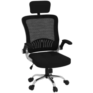 Καρέκλα γραφείου HOMCOM με ρυθμιζόμενο προσκέφαλο και ύψος