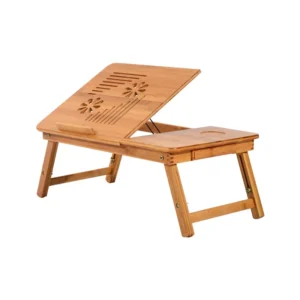 Ξύλινο Βοηθητικό Πτυσσόμενο Τραπέζι Πολλαπλών Χρήσεων με Βάση για Laptop HOMCOM 923-002 - Image 5