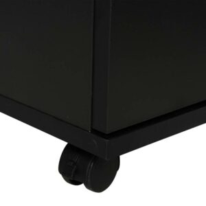 Ντουλάπι εκτυπωτή γραφείου Vinsetto με ρόδες 360° σε μαύρο ξύλο 924-009 - Image 7