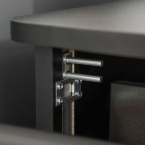 Ντουλάπι γραφείου Vinsetto με 2 συρτάρια και 5 ρόδες, αρχειοθήκη σε MDF και μοριοσανίδα, 43x45x72 cm, Μαύρο 924-035BK - Image 5