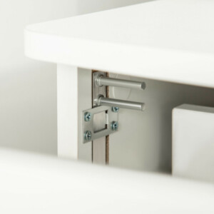 Ντουλάπι γραφείου Vinsetto με 2 συρτάρια και 5 ρόδες, αρχειοθήκη από MDF και μοριοσανίδα, 43x45x72 cm, Λευκό 924-035WT - Image 7