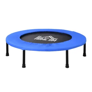 HOMCOM Elastic Trampoline for Jumping Fitness και Home Workout με ελατήρια και ατσάλινη κατασκευή - Μαύρο / Μπλε A00-007V02 - Image 8