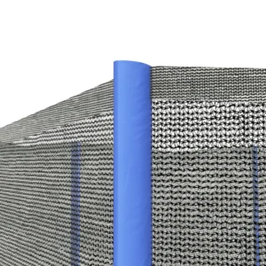 SPORTNOW Δίχτυ προστασίας τραμπολίνο με 6 στύλους με είσοδο με φερμουάρ, σε PE, Ø305x180 cm, μαύρο και μπλε A00-016V00BU - Image 5