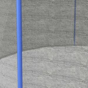 SPORTNOW Δίχτυ προστασίας τραμπολίνο με 6 στύλους με είσοδο με φερμουάρ, σε PE, Ø305x180 cm, μαύρο και μπλε A00-016V00BU - Image 7