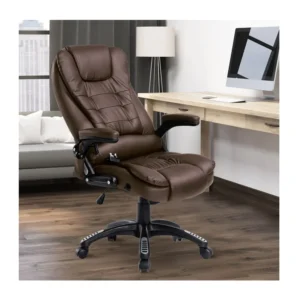 Ανακλινόμενη Πολυθρόνα Μασάζ με Τηλεχειριστήριο 62 x 68 x 111-121 cm Χρώματος Καφέ HOMCOM A2-0056 - Image 4