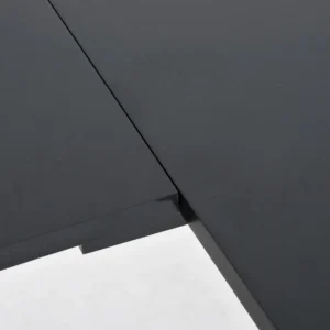 Γωνιακό γραφείο HomCom σε ξύλο, μαύρο, 155x130x76cm A2-0081 - Image 7