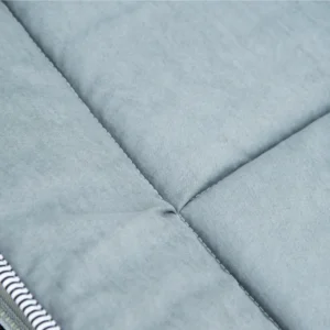 Outsunny πτυσσόμενη και επενδυμένη κούνια κάμπινγκ με τσέπη αποθήκευσης, 188x64,5x53 cm, ανοιχτό γκρι A20-207LG - Image 5