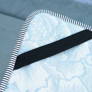 Outsunny πτυσσόμενη και επενδυμένη κούνια κάμπινγκ με τσέπη αποθήκευσης, 188x64,5x53 cm, ανοιχτό γκρι A20-207LG - Image 6