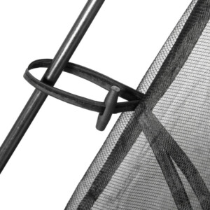 Outsunny Camping and Beach Tent με Anti-UV Mesh για 4 άτομα με τσάντα μεταφοράς, 3x3 m Μαύρη A20-221 - Image 7