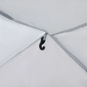 Σκηνή Camping Outsunny 6-8 ατόμων, 4 πόρτες με φερμουάρ, τσάντα και γάντζος, 350x350x230 cm, λευκό και μπλε A20-232 - Image 6