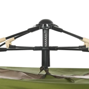 Outsunny Pop Up σκηνή κάμπινγκ 4 ατόμων με τσάντα μεταφοράς, 210x210x135 cm, πράσινο A20-264V01MX - Image 6