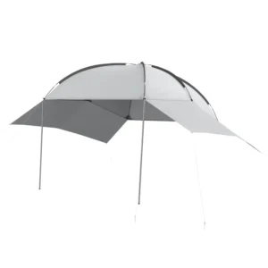 Φορητή τέντα τόξου με πλαϊνά τοιχώματα, από πολυεστέρα και ατσάλι, 300x262x230-260 cm, γκρι A20-347V00LG - Image 8