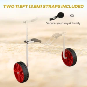 Τρόλεϊ SPORTNOW Kayak Ρυθμιζόμενο σε 3 επίπεδα από αλουμίνιο για κανό και SUP A32-021V00RD - Image 3