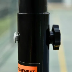 HOMCOM Τσέρκι Μπάσκετ Ρυθμιζόμενο Ύψος 5 Επιπέδων 175-215cm, Μεταλλική Κατασκευή με Ρόδες, Μαύρο A61-020 - Image 5