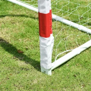 HOMCOM Football and Soccer Goal σε PE Plastic για ενήλικες και παιδιά, 302x83x201cm Λευκό A62-029 - Image 5