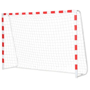 HOMCOM Football and Soccer Goal σε PE Plastic για ενήλικες και παιδιά, 302x83x201cm Λευκό A62-029 - Image 7