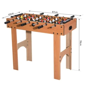 Ξύλινο Επιτραπέζιο Ποδοσφαιράκι με 6 Σειρές HOMCOM A70-022 - Image 4
