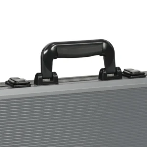 SPORTNOW  Σετ Πόκερ για 10 Παίκτες με 400 Μάρκες, 2 Τράπουλες, 5 Ζάρια, Χαλάκι και Γκρι Βαλιτσάκι  A70-104V00GY - Image 6