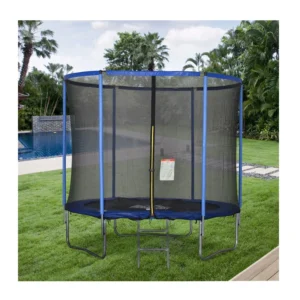 Τραμπολίνο με Προστατευτικό Δίχτυ και Σκάλα 244 cm HOMCOM A71-015V05 - Image 3