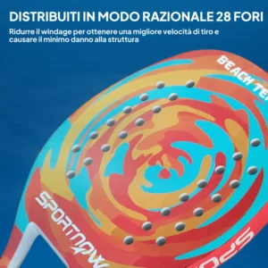 SPORTNOW Ρακέτα Πάδελ από Ανθρακονήματα με Αντιολισθητική Λαβή και Τσάντα Μεταφοράς, Κίτρινο A71-053V00YL - Image 5