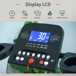 Ηλεκτρικός Αναδιπλούμενος Διάδρομος Γυμναστικής 164 x 70 x 125 cm HOMCOM A90-225 - Image 3