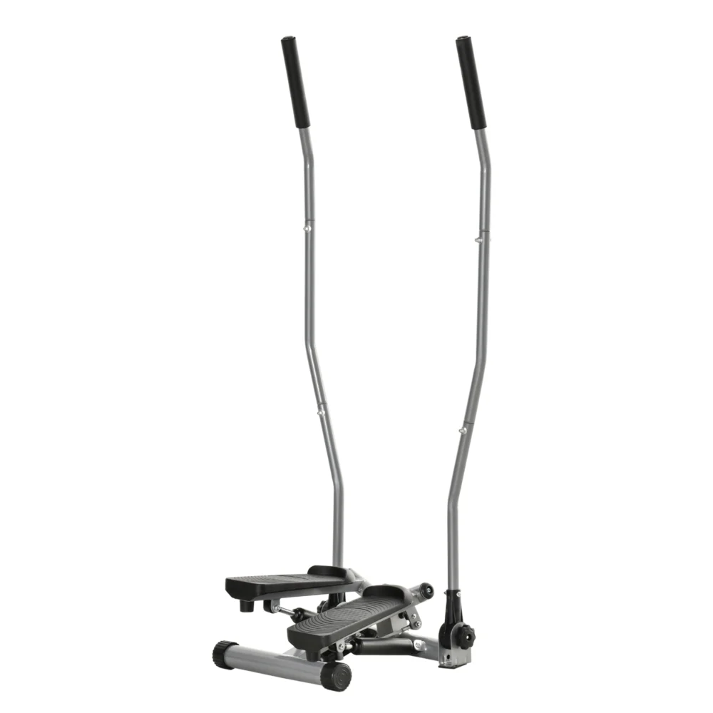 HOMCOM Stepper Handlebar Handles Step Fitness με οθόνη LCD για το σπίτι και το γυμναστήριο - Ασημί A90-281SR HOMCOM Stepper Handlebar Handles Step Fitness με οθόνη LCD για το σπίτι και το γυμναστήριο - Ασημί A90-281SR