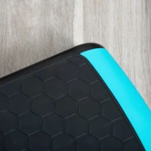 HOMCOM Step Fitness για Αερόμπικ Ρυθμιζόμενο σε 3 ύψη 10-15-20 cm σε πλαστικό, μαύρο και μπλε A90-298BK - Image 7