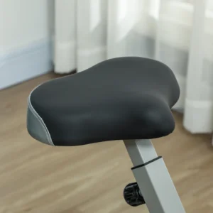 SPORTNOW Πτυσσόμενο Μαγνητικό Ποδήλατο Γυμναστικής με 8 Επίπεδα, Οθόνη LCD, Ροδάκια και Ρυθμιζόμενη Σέλα, Γκρι και Μαύρο A90-360V00GY - Image 8