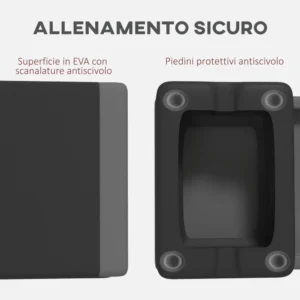 SPORTNOW  Ρυθμιζόμενο Stepper Γυμναστικής σε 10.5/15.5/20.5 cm με Αντιολισθητική Επιφάνεια και Χωρητικότητα 250 kg, Γκρι  A90-379V00GY - Image 4