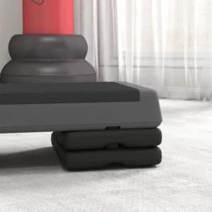 SPORTNOW  Ρυθμιζόμενο Stepper Γυμναστικής σε 10.5/15.5/20.5 cm με Αντιολισθητική Επιφάνεια και Χωρητικότητα 250 kg, Γκρι  A90-379V00GY - Image 8