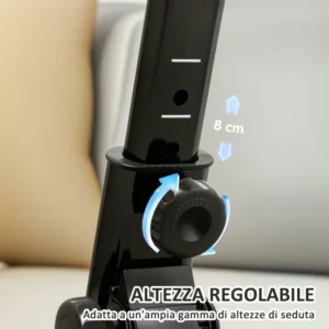 SPORTNOW Πτυσσόμενο Ποδήλατο Αποκατάστασης Ποδιών & Χεριών με Οθόνη LCD, Ρυθμιζόμενο Τιμόνι, Μαύρο, Διαστάσεις: 90x50x120 εκ. A90-385V00BK - Image 5