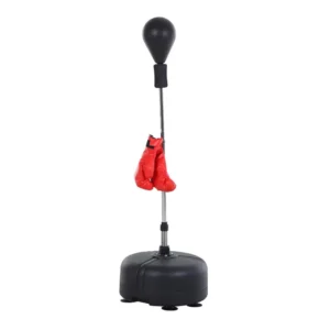 Σετ Επιδαπέδιο Αχλάδι Πυγμαχίας με Γάντια 48 x 136-154 cm HOMCOM A91-097BK - Image 8