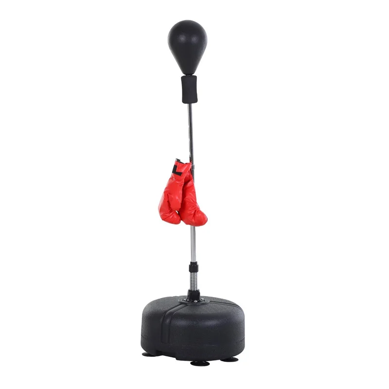 Σετ Επιδαπέδιο Αχλάδι Πυγμαχίας με Γάντια 48 x 136-154 cm HOMCOM A91-097BK Σετ Επιδαπέδιο Αχλάδι Πυγμαχίας με Γάντια 48 x 136-154 cm HOMCOM A91-097BK