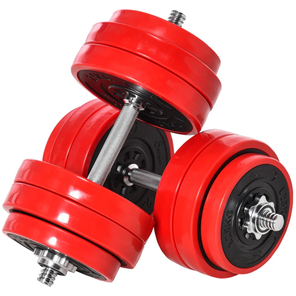 HOMCOM Barbell and Dumbbell Σετ 2 σε 1 Βάρη 30kg HOMCOM Barbell and Dumbbell Σετ 2 σε 1 Βάρη 30kg