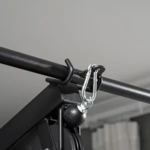 HOMCOM Fitness Station με γεμισμένο κάθισμα και πλάτη, σε ατσάλι και PU, 135x103x210 cm, Μαύρο A91-178 - Image 6