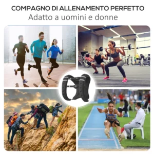 HOMCOM Αναπνεύσιμο γιλέκο 5 κιλών με τσέπη αποθήκευσης και ιμάντες ώμου, από ύφασμα Oxford, 40x35 cm, Μαύρο A91-204V01 - Image 5