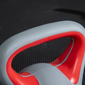 SPORTNOW Kettlebell 14kg σε PU και Sand με επίπεδη βάση και λαβή για Deadlifts, Squats και Lifts, 26x18x32 cm, Κόκκινο A91-255V06RD - Image 7