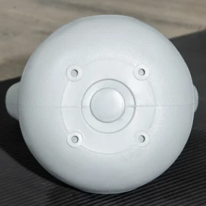 SPORTNOW Kettlebell 16kg σε PU και Sand με επίπεδη βάση και λαβή για Deadlifts, Squats και Lifts, 26x18x32 cm, Πράσινο A91-255V07GN - Image 6