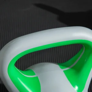 SPORTNOW Kettlebell 16kg σε PU και Sand με επίπεδη βάση και λαβή για Deadlifts, Squats και Lifts, 26x18x32 cm, Πράσινο A91-255V07GN - Image 7