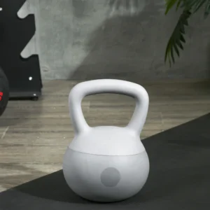 SPORTNOW Kettlebell 8kg σε PVC και μεταλλική άμμο για προπόνηση ώμων και δικεφάλων, 22x22x29 cm, γκρι A91-270V02GY - Image 6
