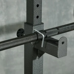 SPORTNOW Σχάρα μπάρα με ρυθμιζόμενο ύψος και πλάτος σε ατσάλι και EVA, 60-87x65x121-158cm, Μαύρο A91-277V00BK - Image 6