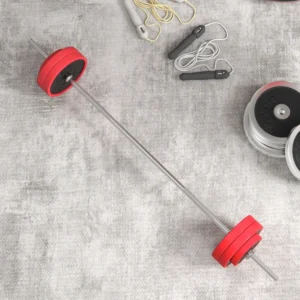 SPORTNOW Σετ Μπάρας και Δίσκων 30kg, 170x26x26cm, Κόκκινο A91-286V00RD - Image 6