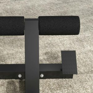 SPORTNOW Ρωμαϊκή καρέκλα ρυθμιζόμενη σε ύψος με παχιά επένδυση, από ατσάλι και PU, 126x70x67-84 cm, Μαύρο A91-288V00BK - Image 7