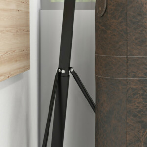 SPORTNOW Ρυθμιζόμενος Σάκος Πυγμαχίας με Τρίγωνη Βάση, 170x90x182-225 εκ., Μαύρο A91-300V00BK - Image 7