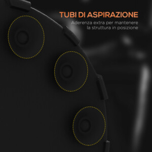 SPORTNOW Δωρεάν όρθια τσάντα μποξ δαπέδου με ρυθμιζόμενο στόχο, γεμιζόμενη βάση και βεντούζες, μαύρο A91-302V00BK - Image 4