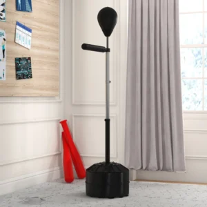 SPORTNOW Μπάλα διάτρησης με περιστρεφόμενη μπάρα για ενήλικες και ρυθμιζόμενο ύψος 1,6-2m, μαύρο A91-308V00BK - Image 7