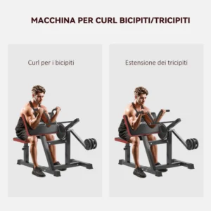 SPORTNOW  Πάγκος Ρωμαϊκός 2 σε 1 για Κάμψεις και Τρικέφαλους με Κάθισμα 5 Επιπέδων και 25 Ρυθμίσεις, Μαύρο  A91-327V00BK - Image 3